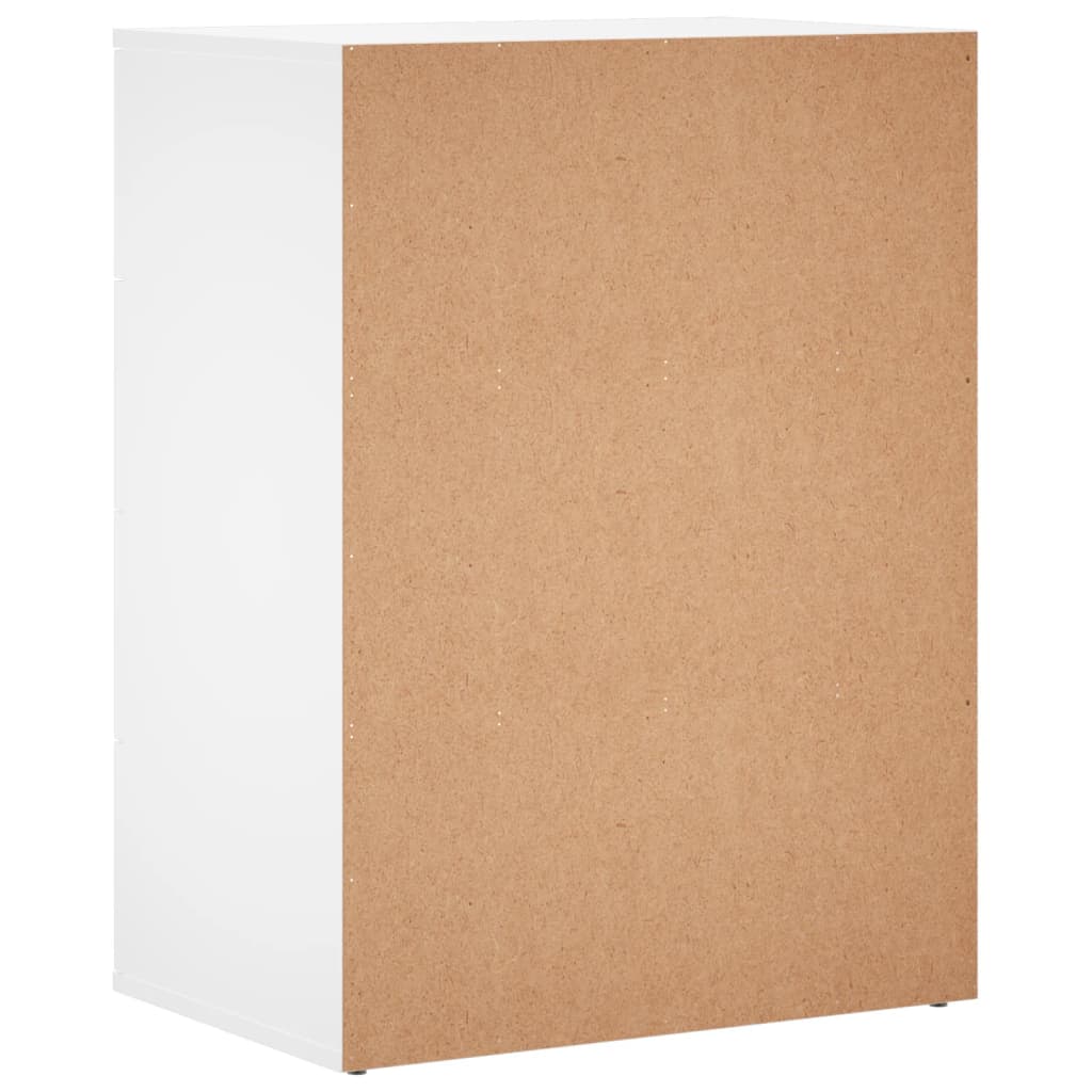 Skjenk hvit 60x39x80 cm konstruert tre