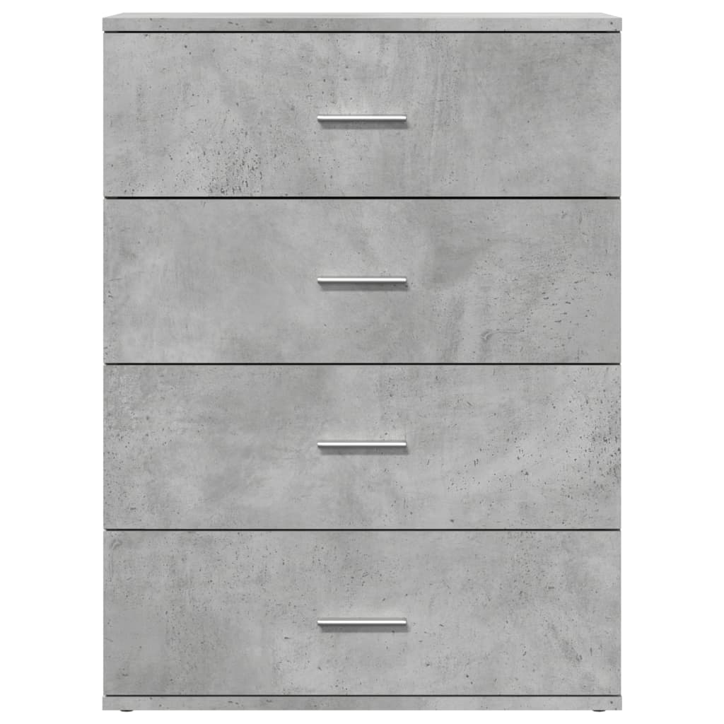 Skjenk betonggrå 60x39x80 cm konstruert tre