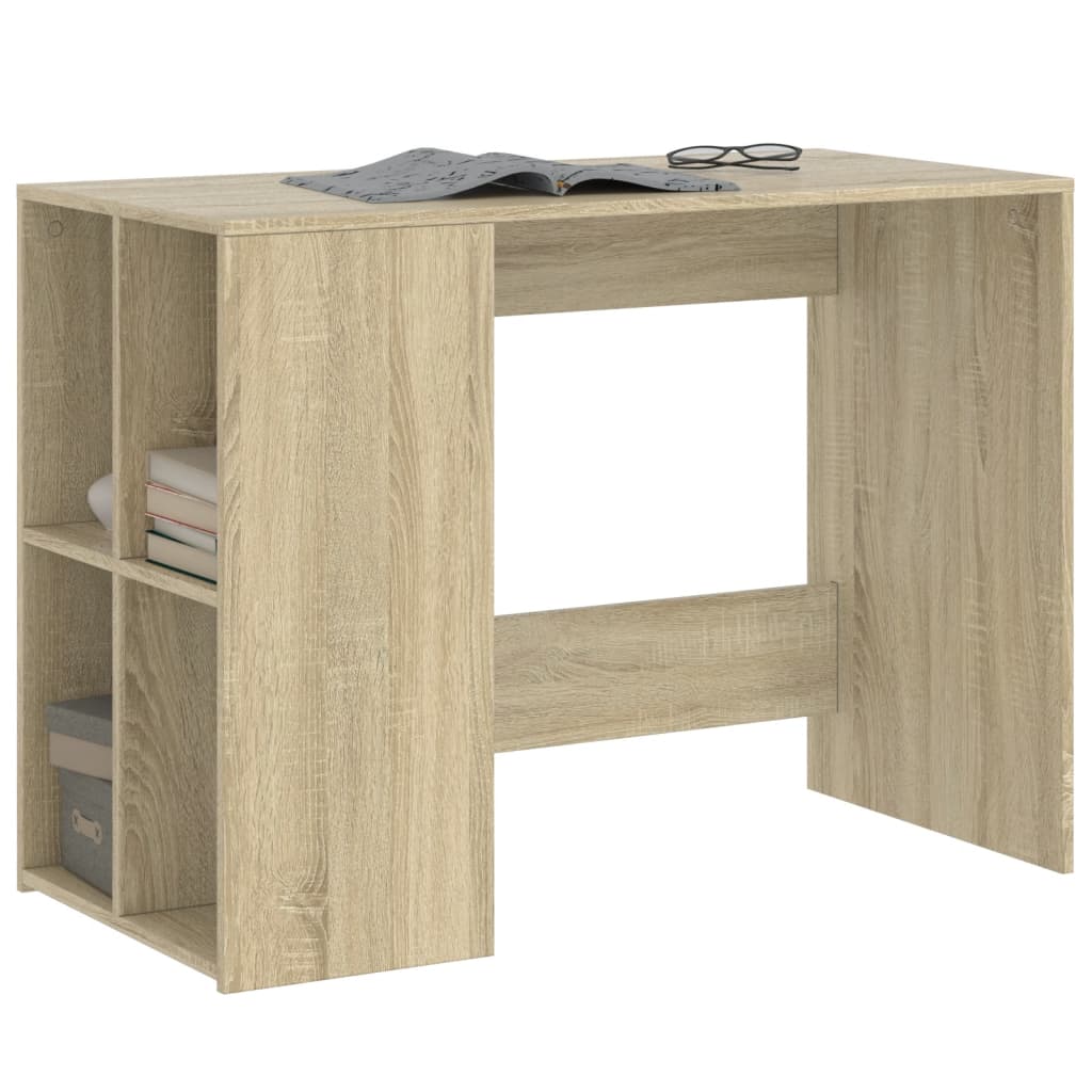 Skrivebord sonoma eik 102x50x75 cm konstruert tre