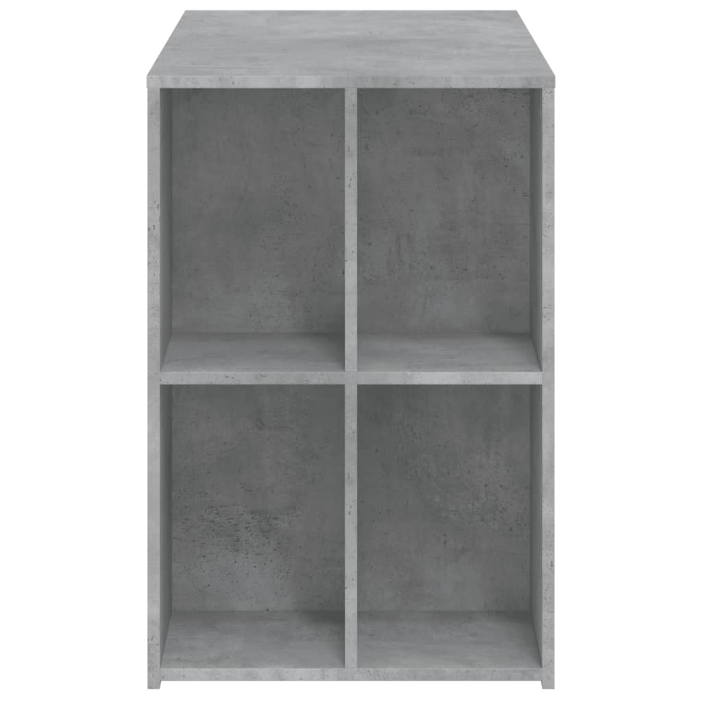 Skrivebord betonggrå 102x50x75 cm konstruert tre