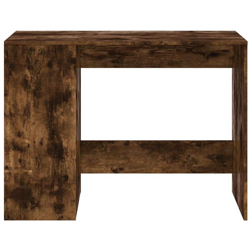 Skrivebord røkt eik 102x50x75 cm konstruert tre