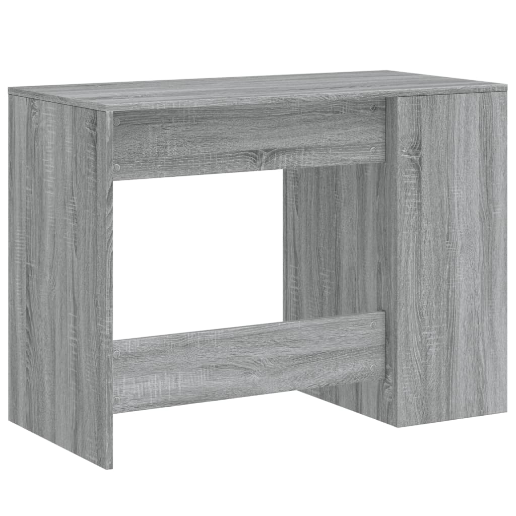 Skrivebord grå sonoma 102x50x75 cm konstruert tre