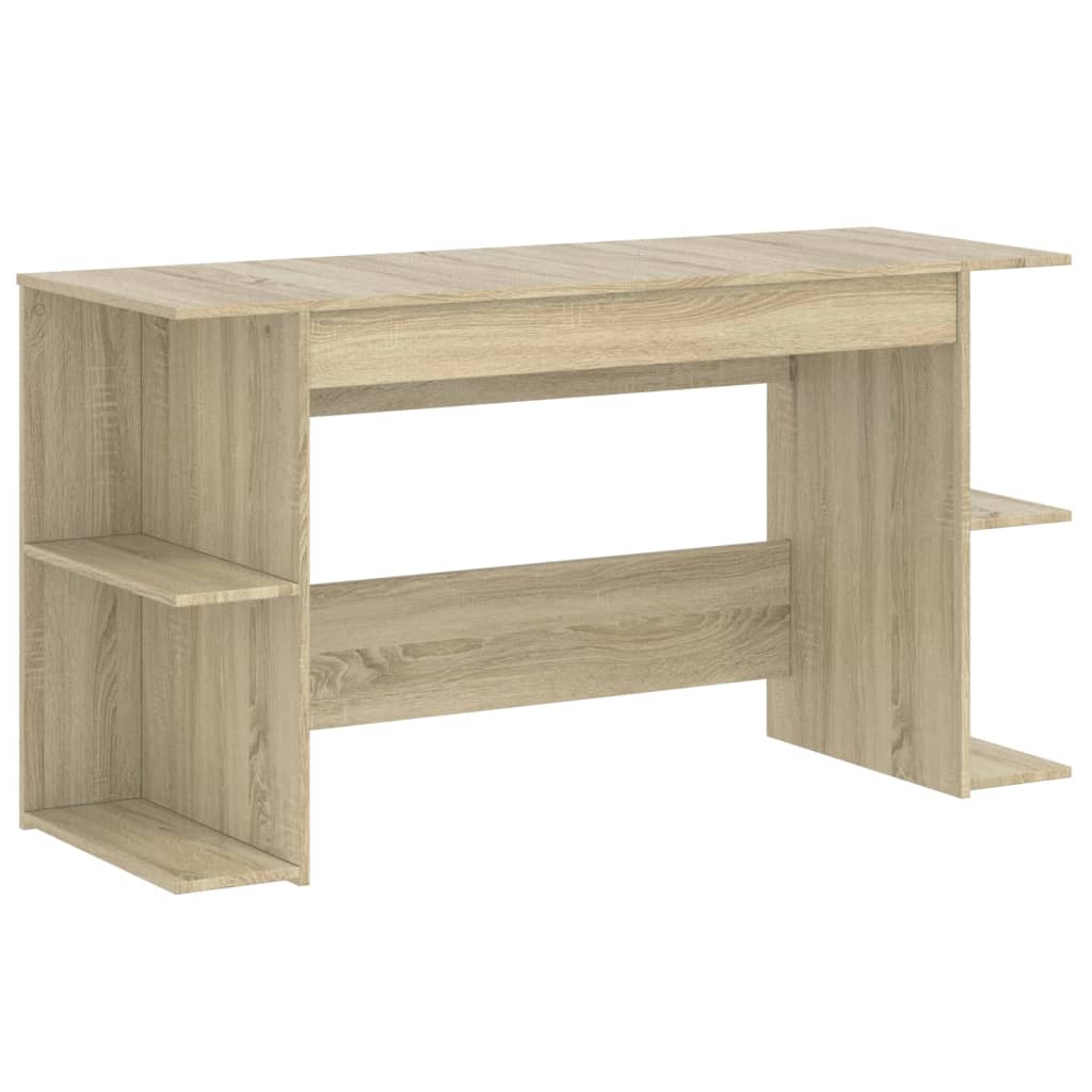 Skrivebord sonoma eik 140x50x75 cm konstruert tre