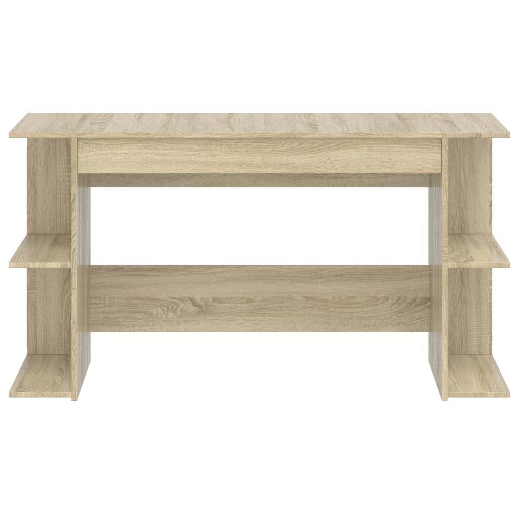 Skrivebord sonoma eik 140x50x75 cm konstruert tre