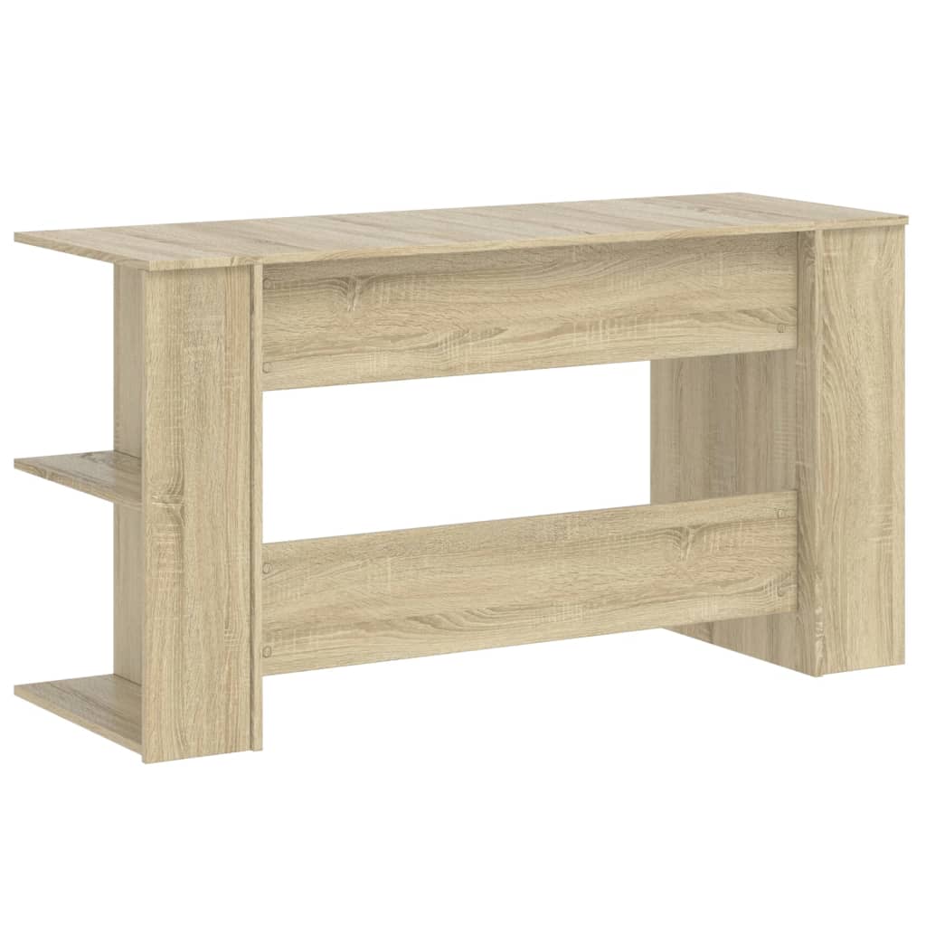 Skrivebord sonoma eik 140x50x75 cm konstruert tre