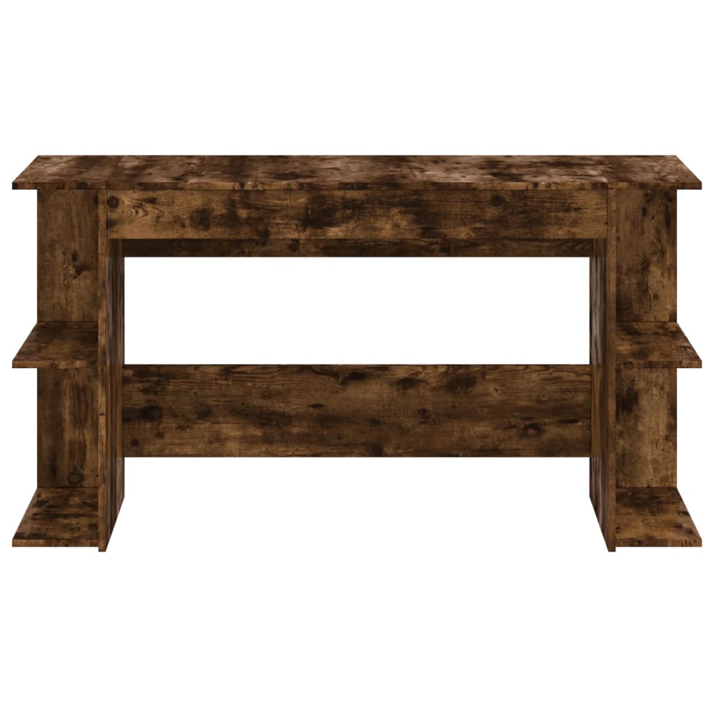 Skrivebord røkt eik 140x50x75 cm konstruert tre