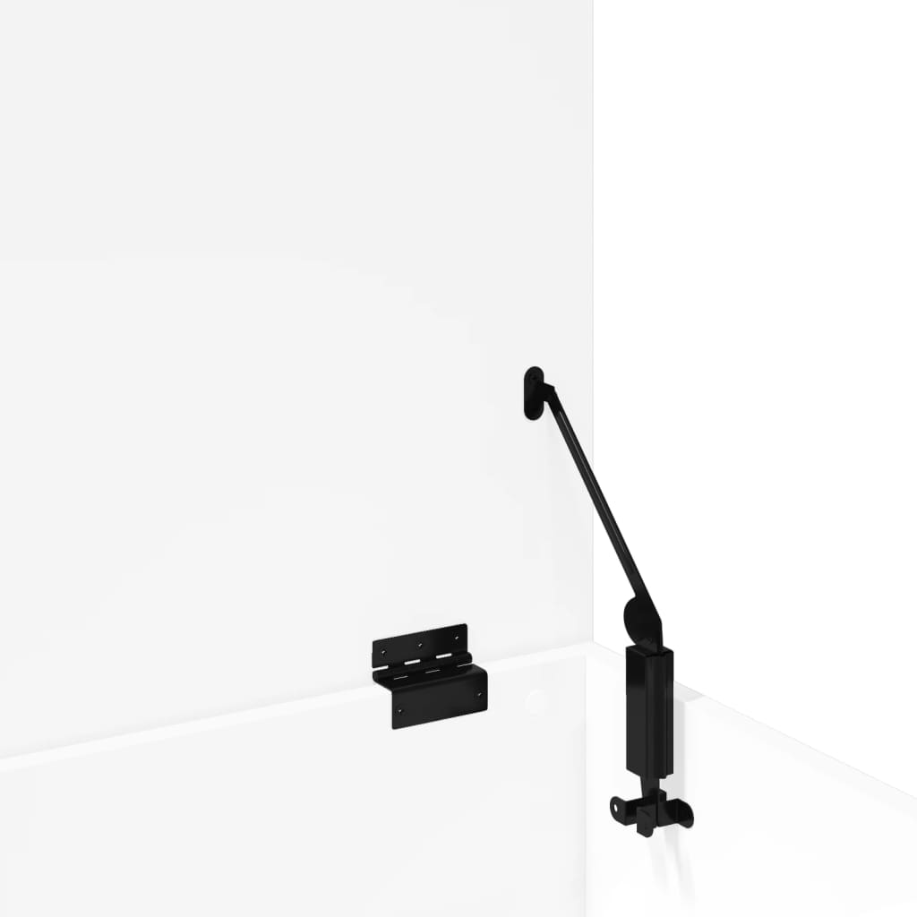 Oppbevaringsboks hvit 100x42x46 cm konstruert tre