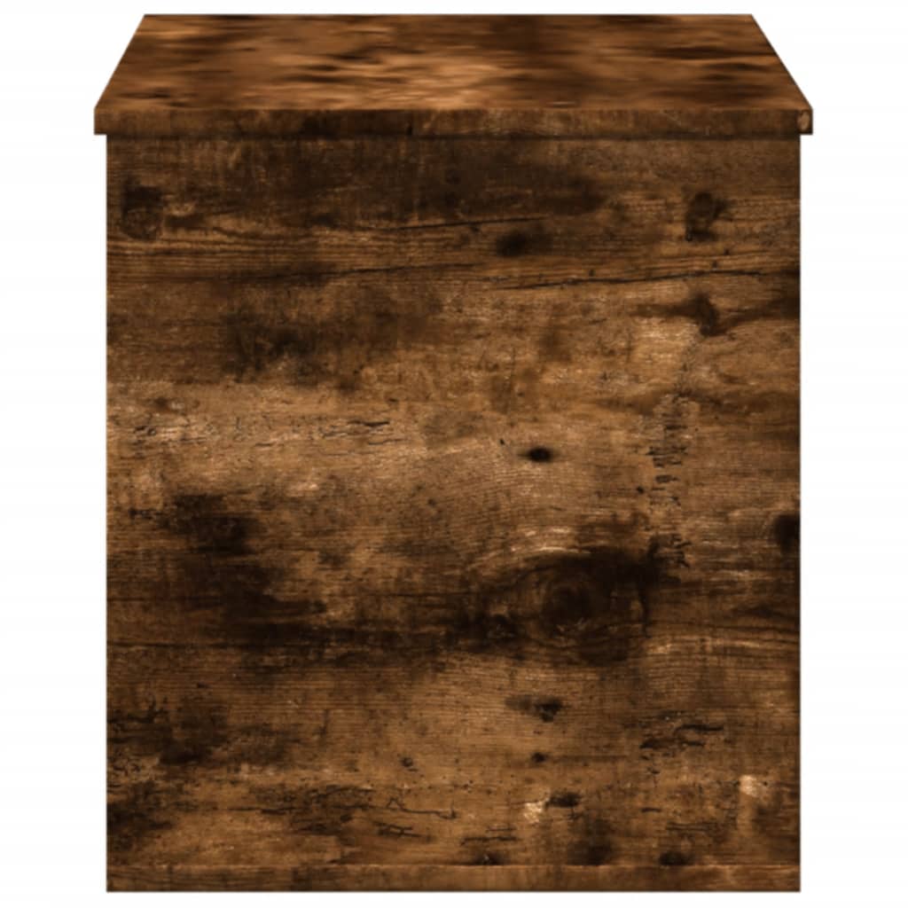 Oppbevaringsboks røkt eik 100x42x46 cm konstruert tre
