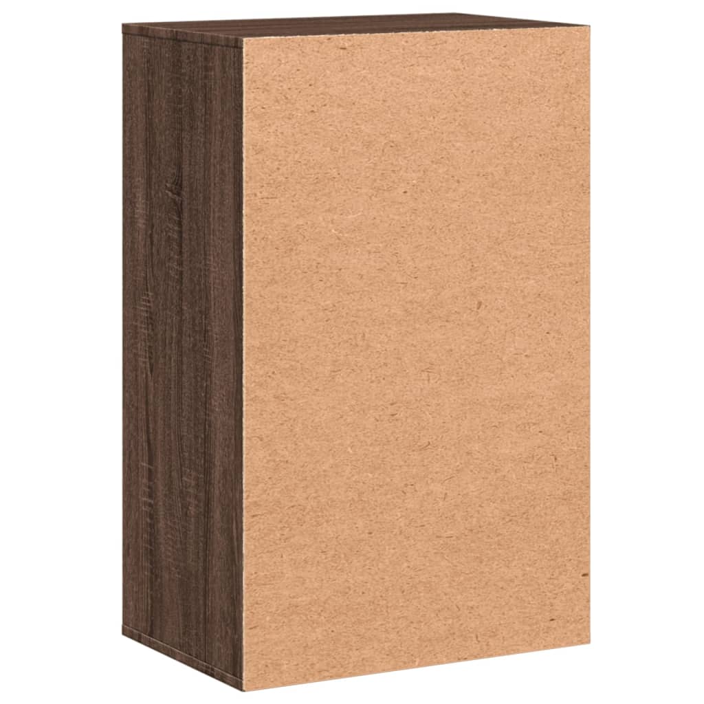 Oppbevaringsskap brun eik 56,5x39x90 cm konstruert tre
