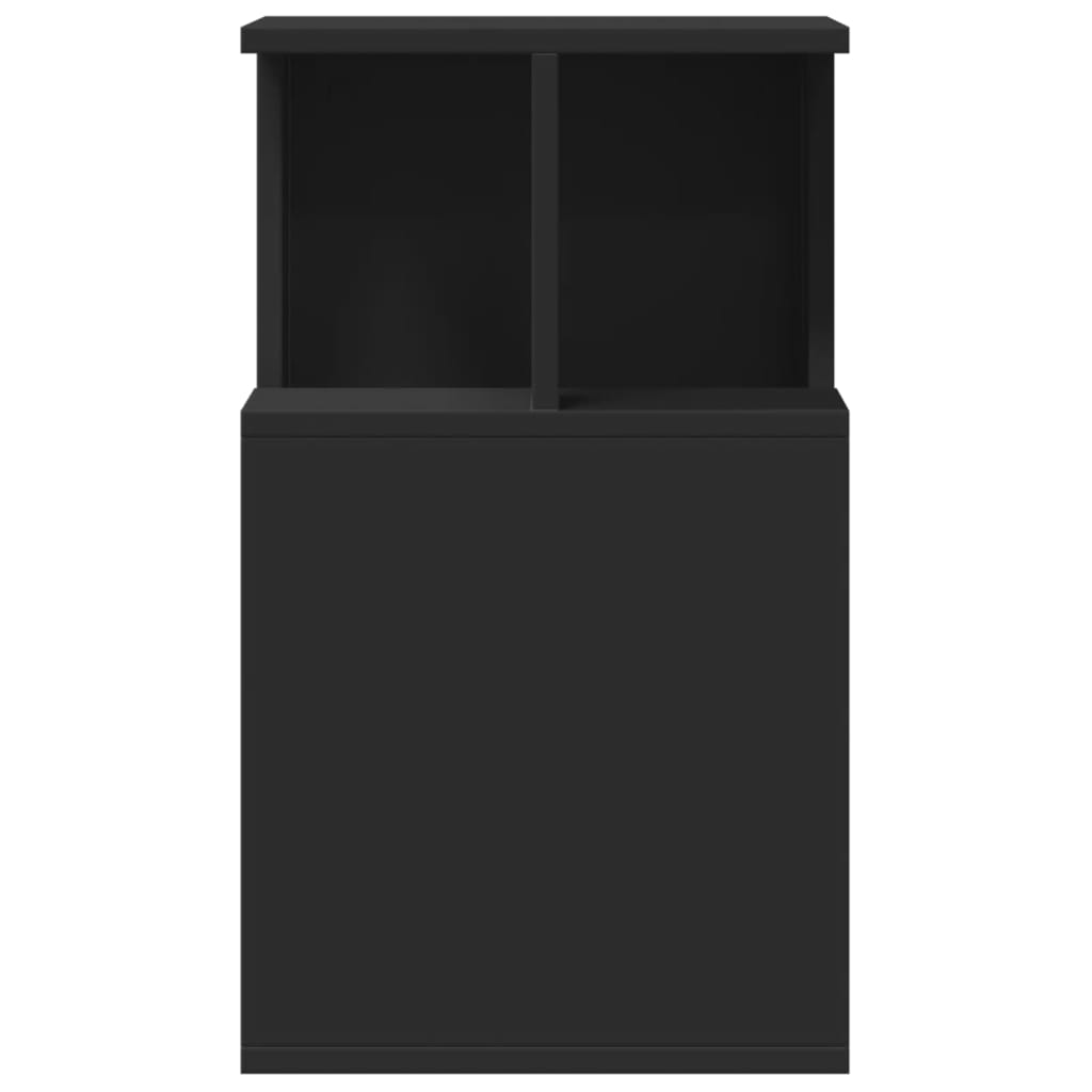 Sidebord svart 35x35x60 cm konstruert tre