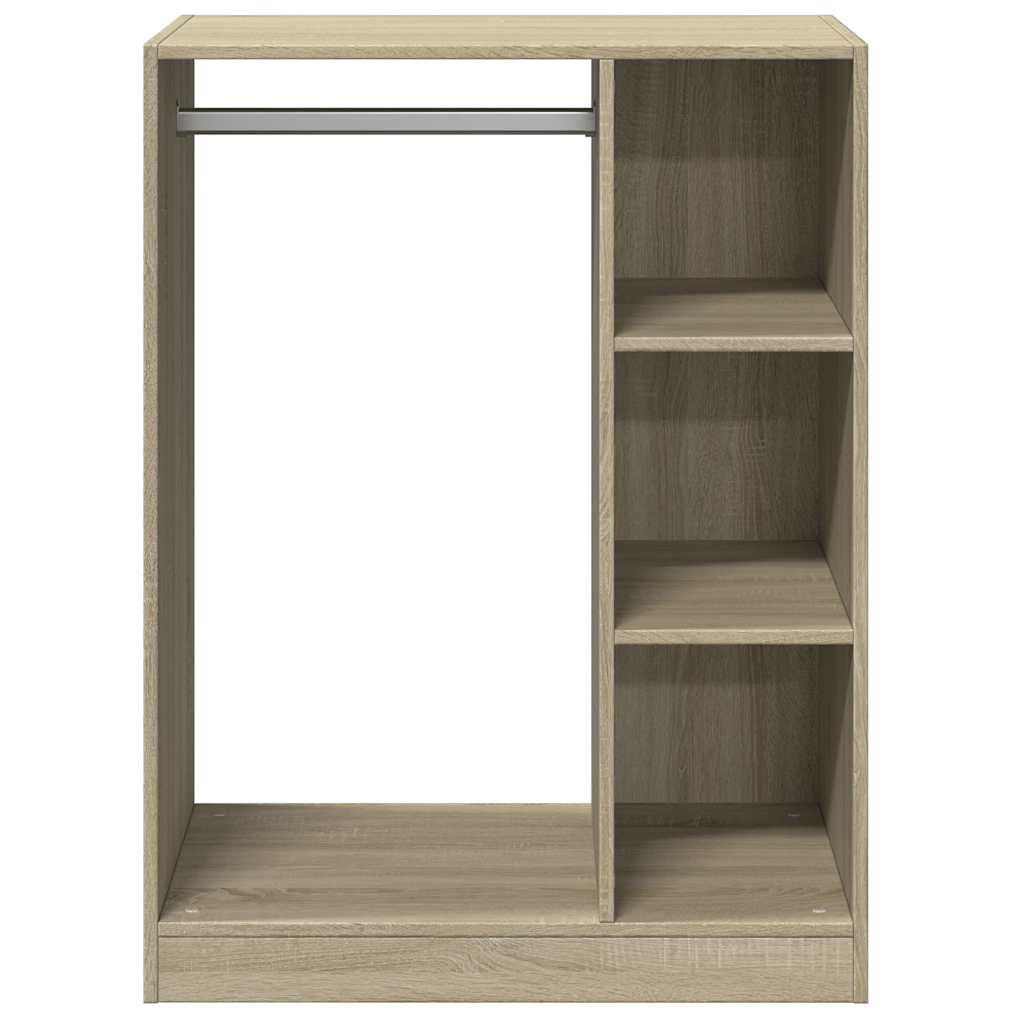Garderobe sonoma eik 77x48x102 cm konstruert tre vidaXL