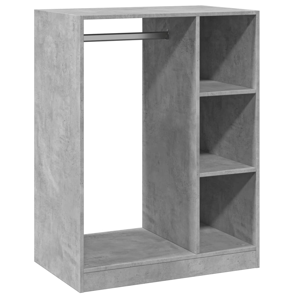 Garderobe betonggrå 77x48x102 cm konstruert tre vidaXL
