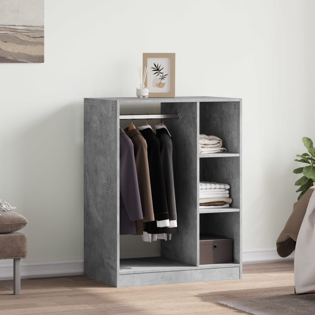 Garderobe betonggrå 77x48x102 cm konstruert tre vidaXL