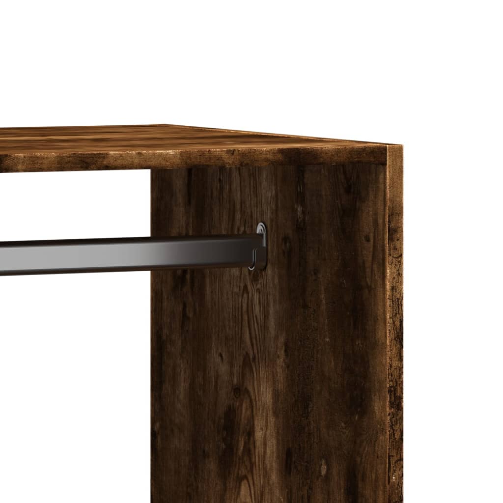 Garderobe røkt eik 77x48x102 cm konstruert tre vidaXL