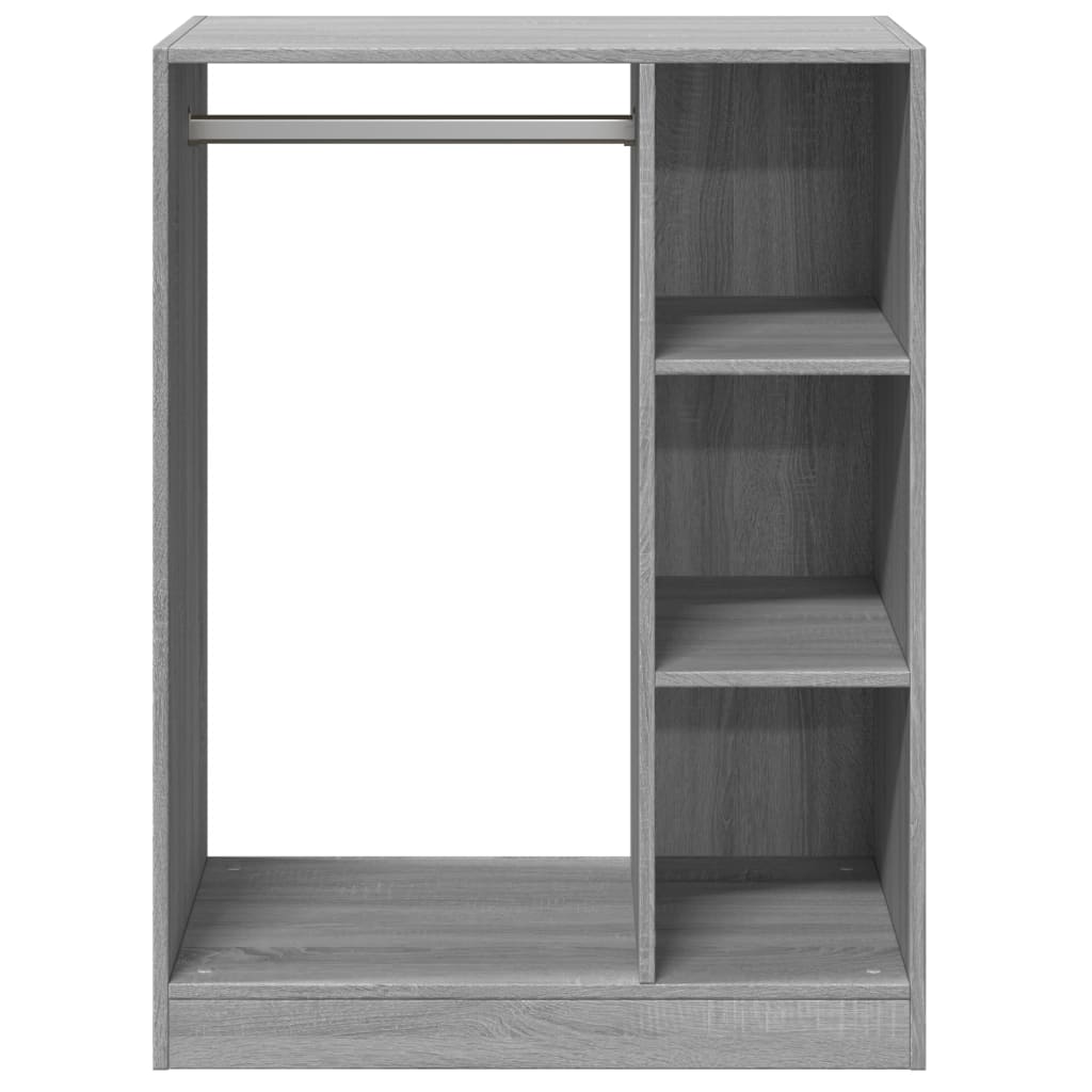 Garderobe grå sonoma 77x48x102 cm konstruert tre vidaXL