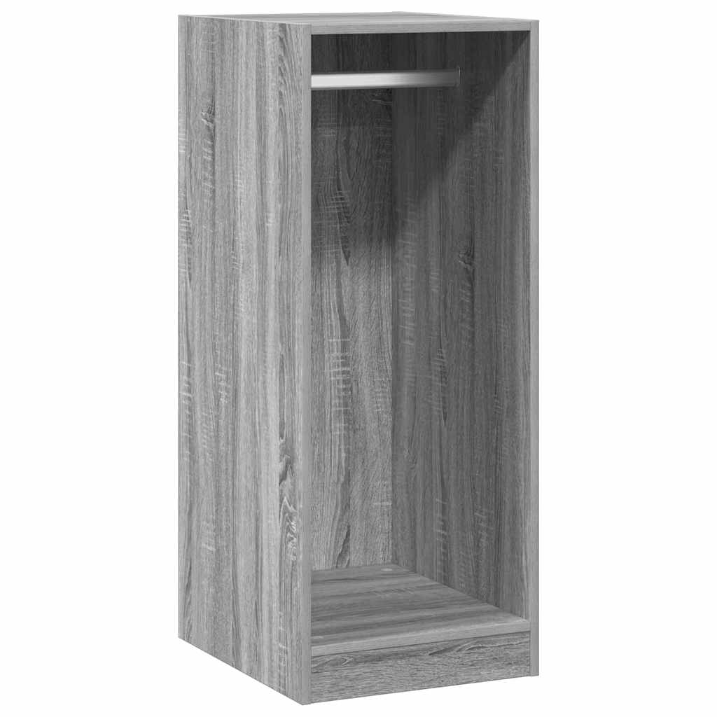 Garderobe grå sonoma 48x41x102 cm konstruert tre