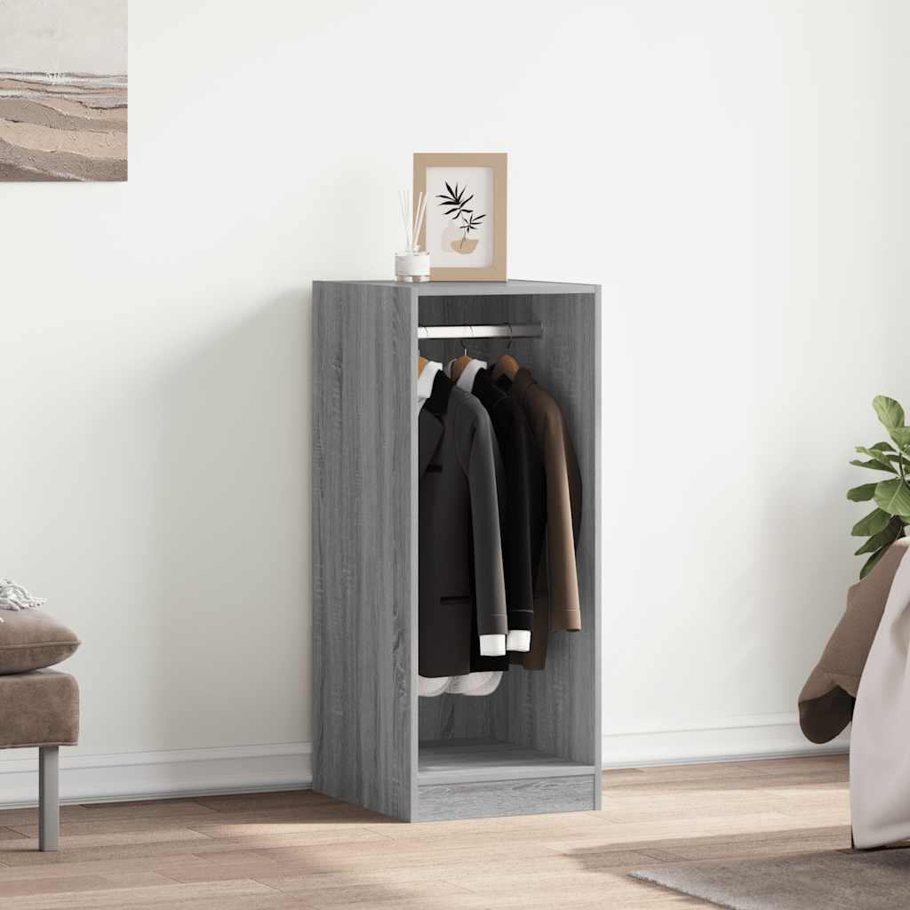 Garderobe grå sonoma 48x41x102 cm konstruert tre