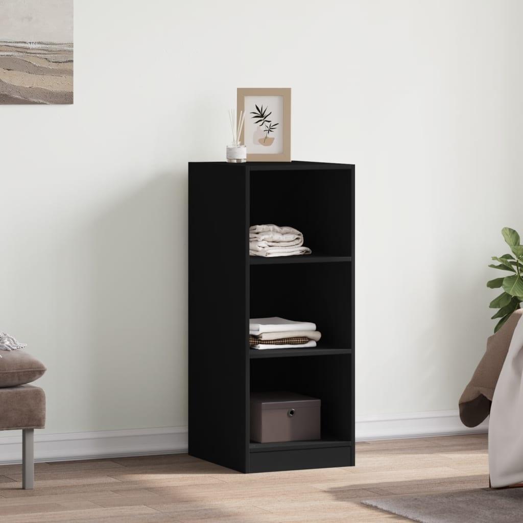 Garderobe svart 48x41x102 cm konstruert tre