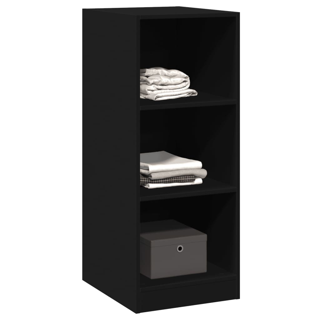 Garderobe svart 48x41x102 cm konstruert tre