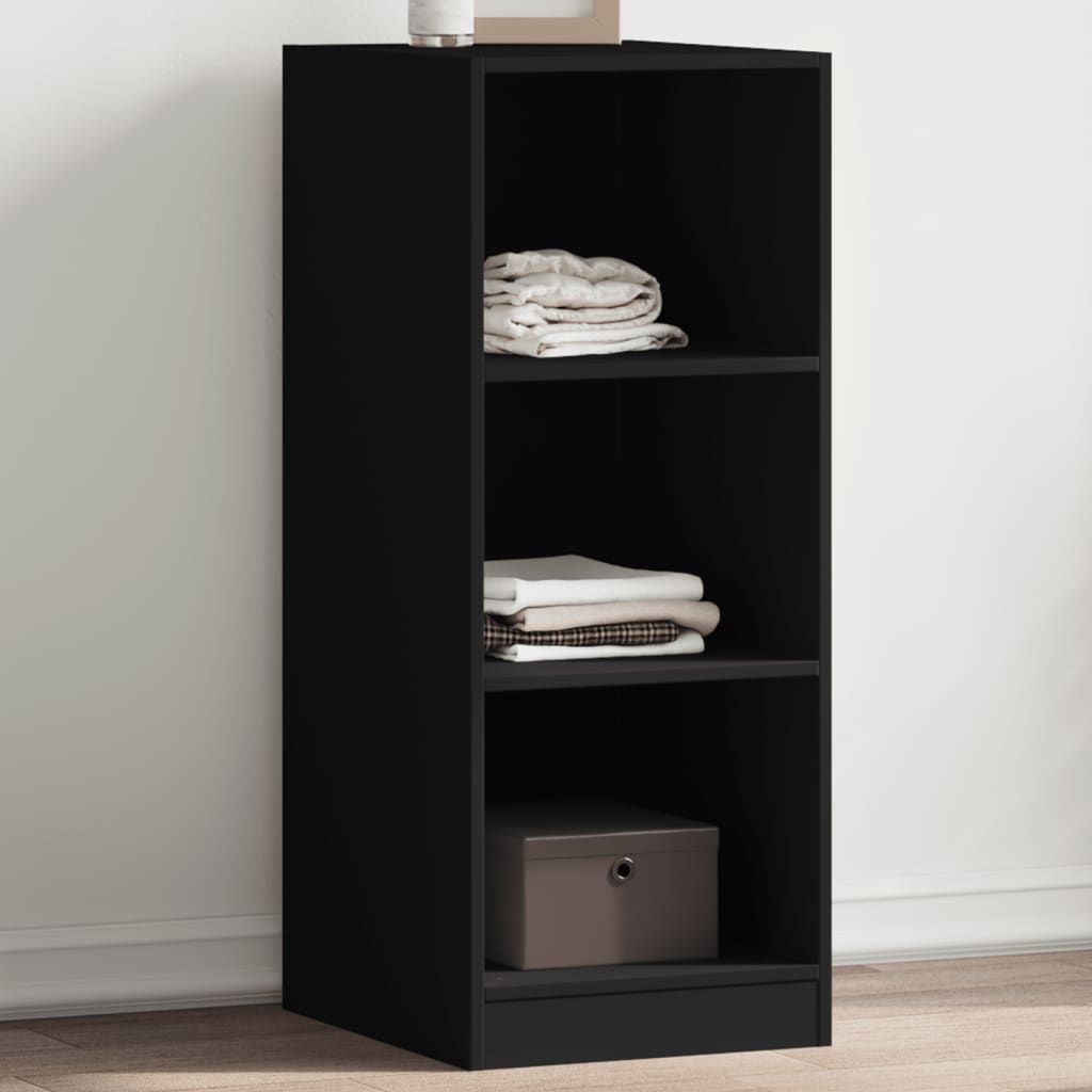 Garderobe svart 48x41x102 cm konstruert tre