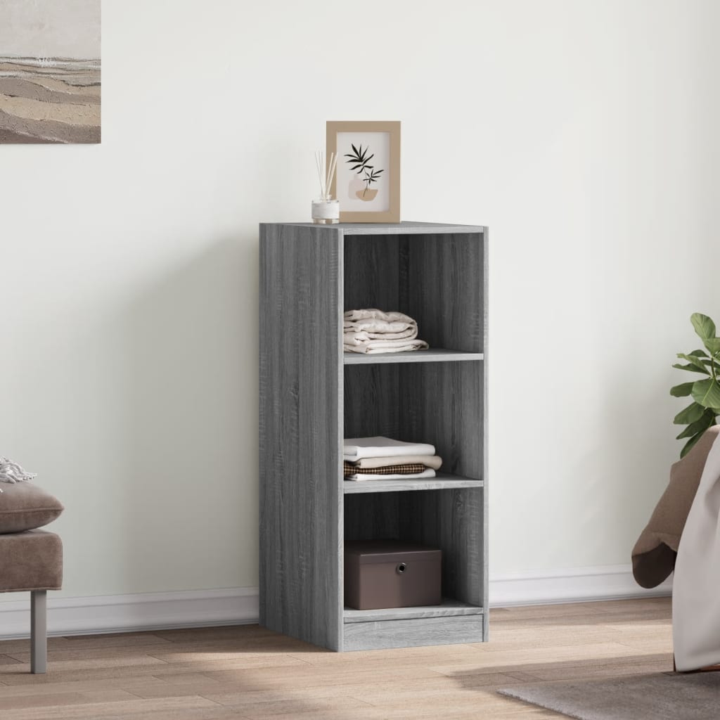 Garderobe grå sonoma 48x41x102 cm konstruert tre