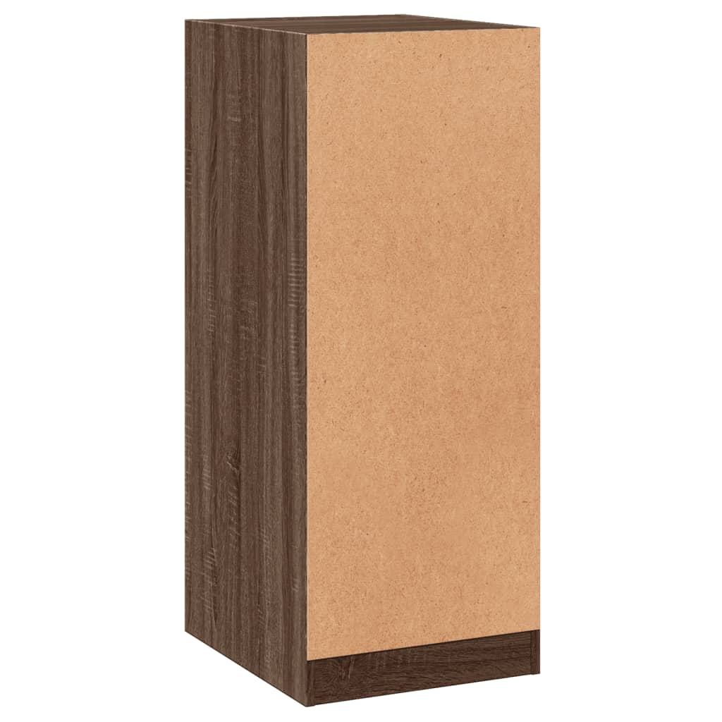 Garderobe brun eik 48x41x102 cm konstruert tre