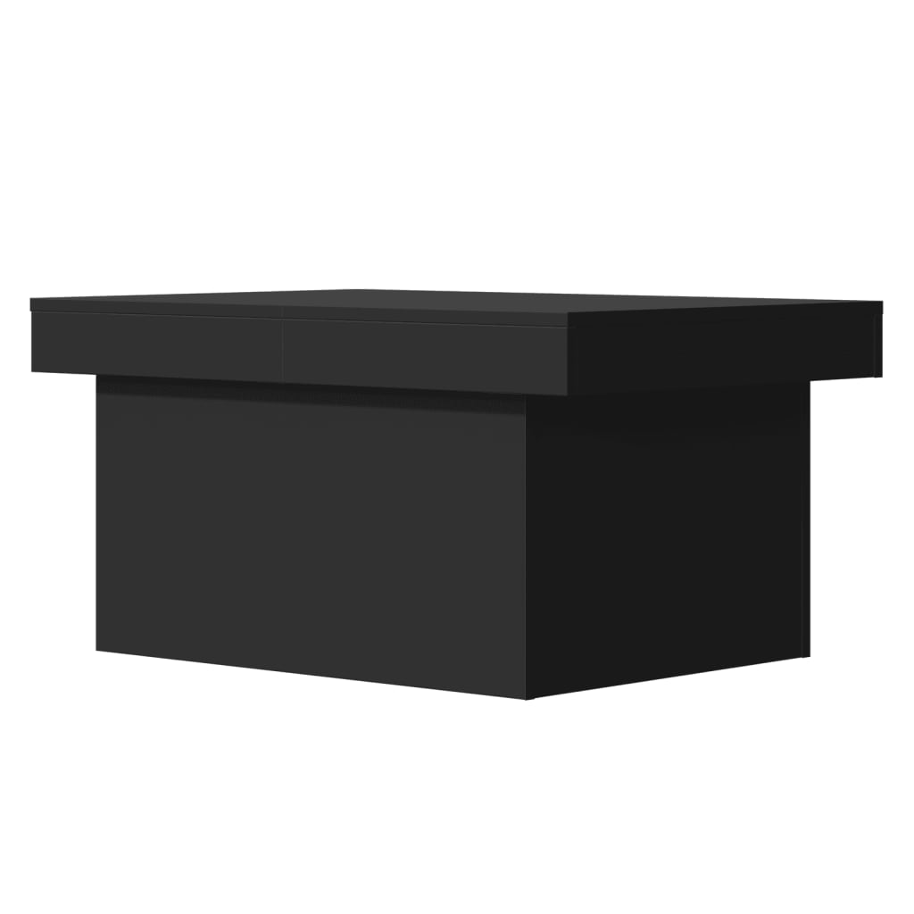 Salongbord svart 80x55x40 cm konstruert tre