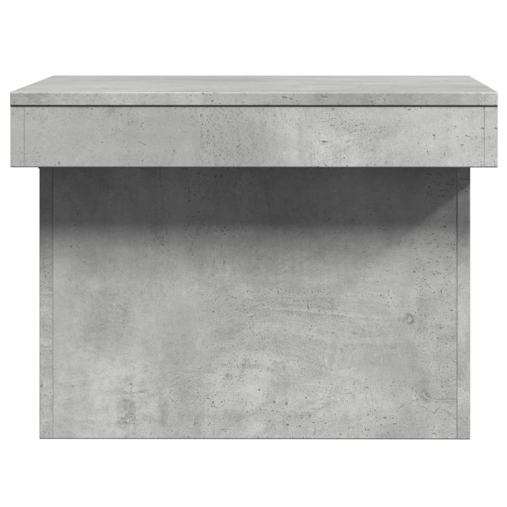 Salongbord betonggrå 80x55x40 cm konstruert tre