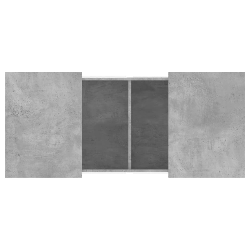 Salongbord betonggrå 80x55x40 cm konstruert tre