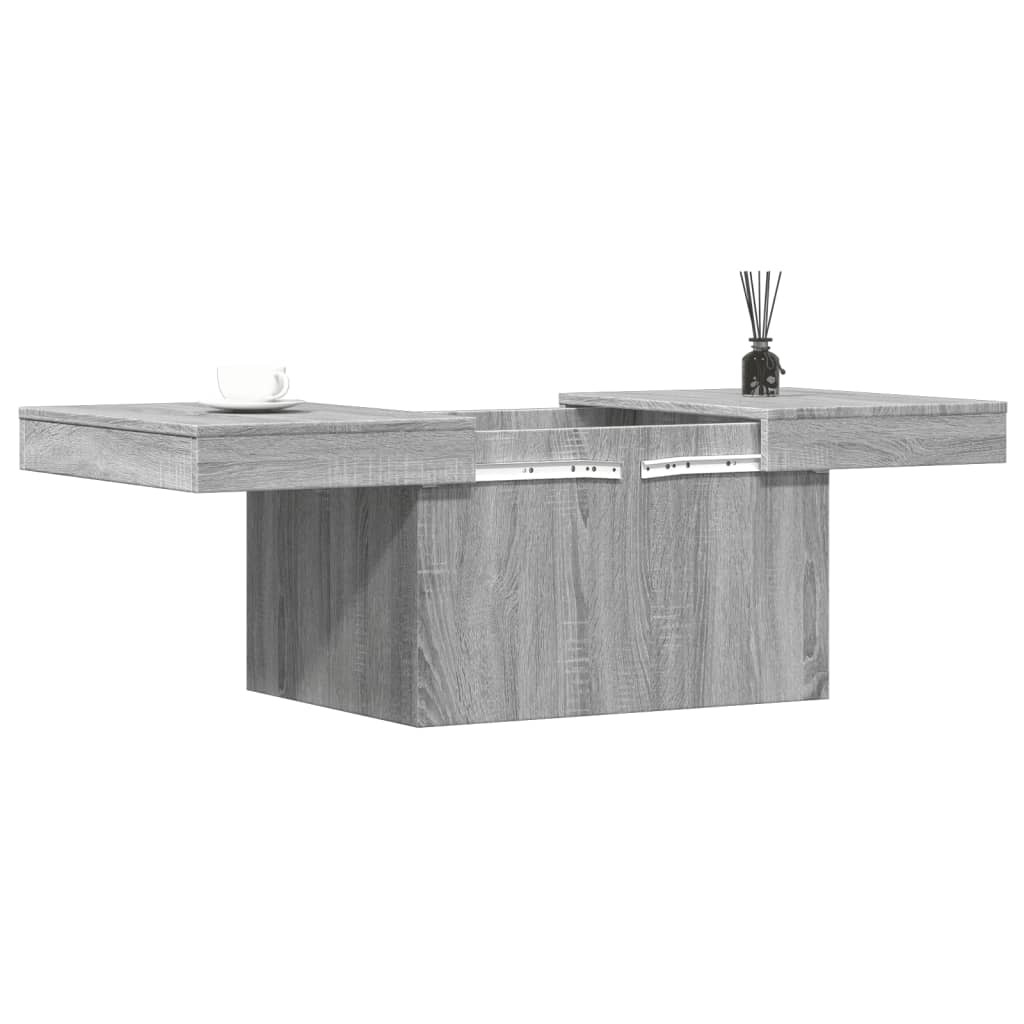 Salongbord grå sonoma 100x55x40 cm konstruert tre