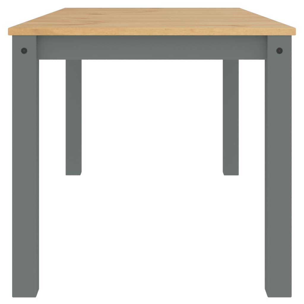 Spisebord PANAMA grå 160x80x75 cm heltre furu
