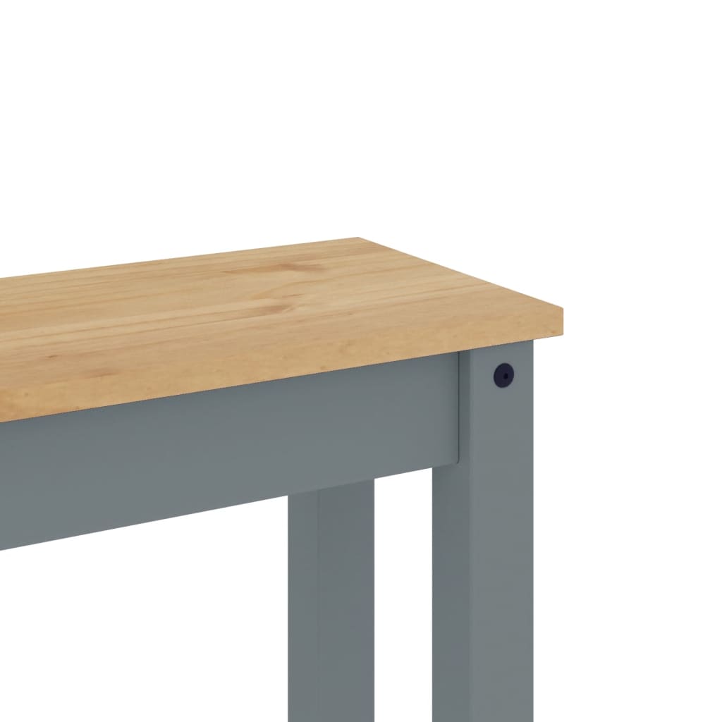 Spisebenk PANAMA grå 105x30x45 cm heltre furu