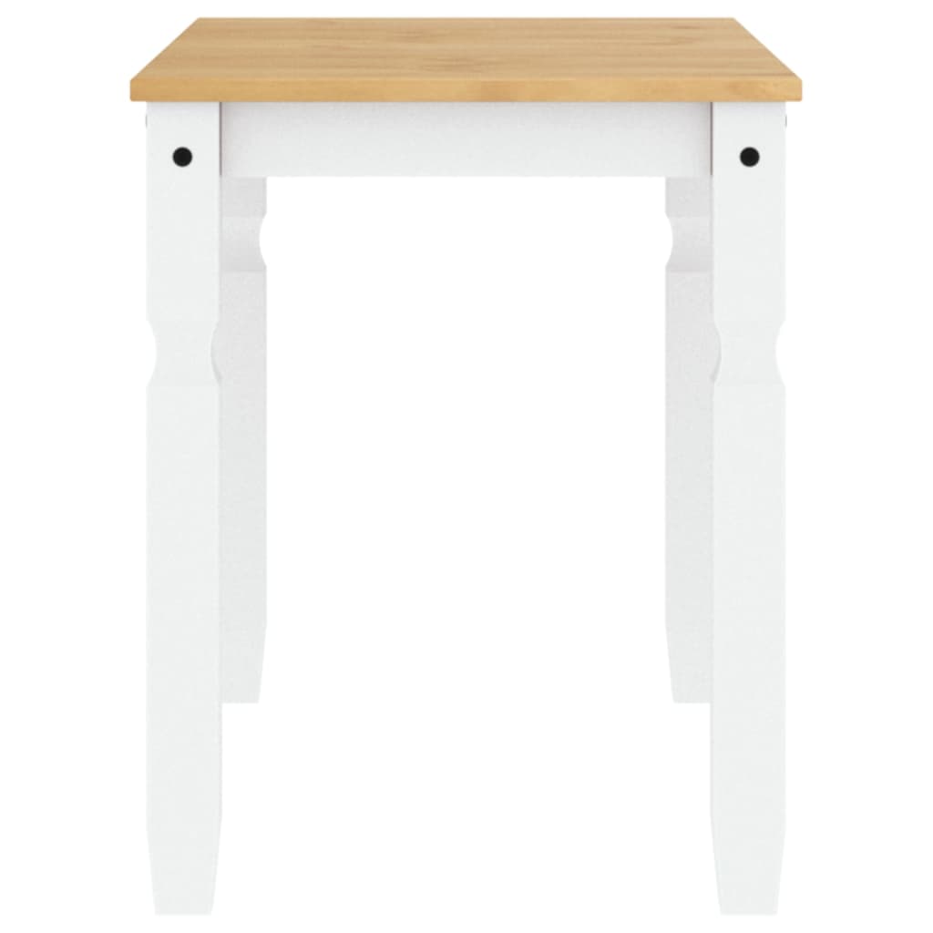Spisebord Corona hvit 112x60x75 cm heltre furu