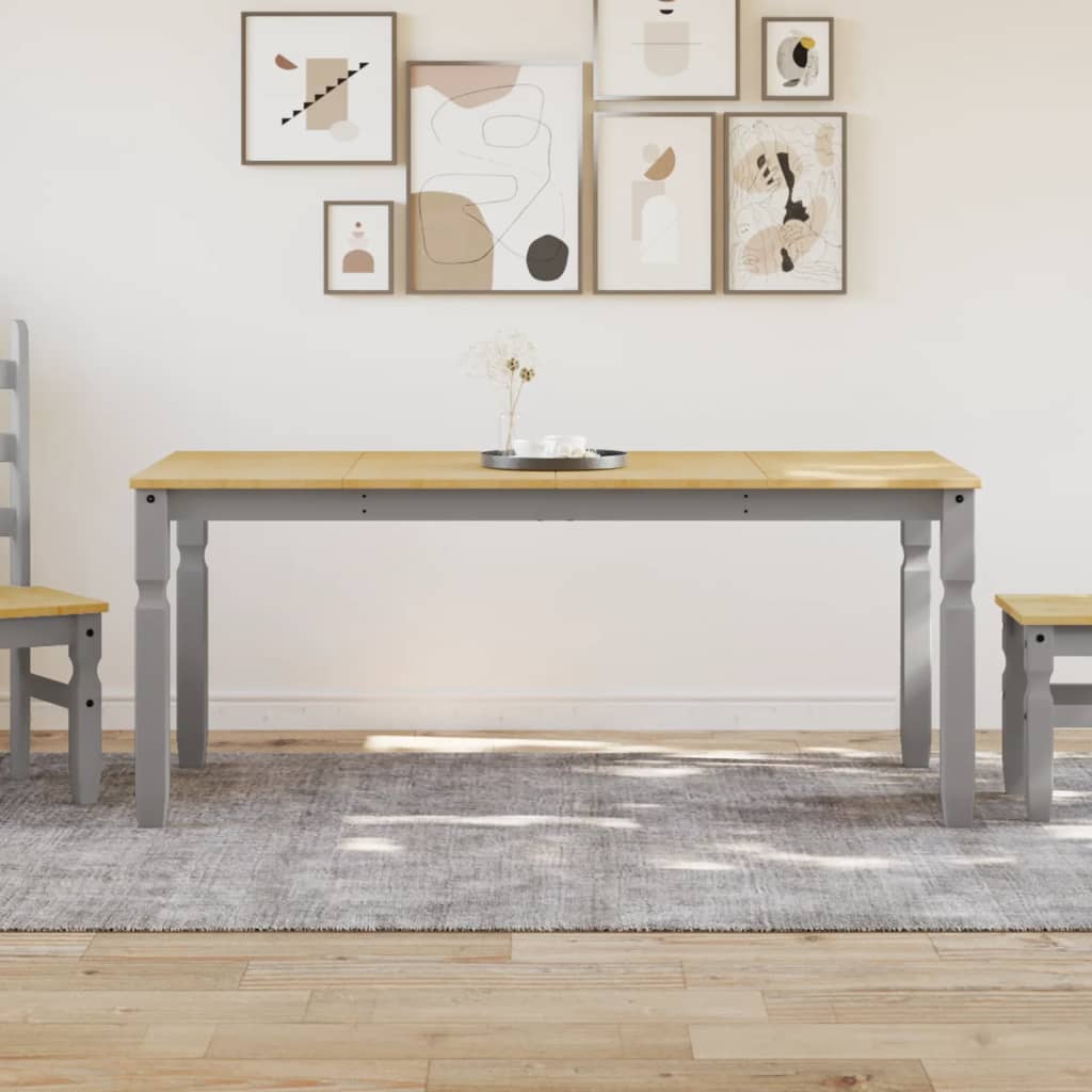 Spisebord Corona grå 180x90x75 cm heltre furu