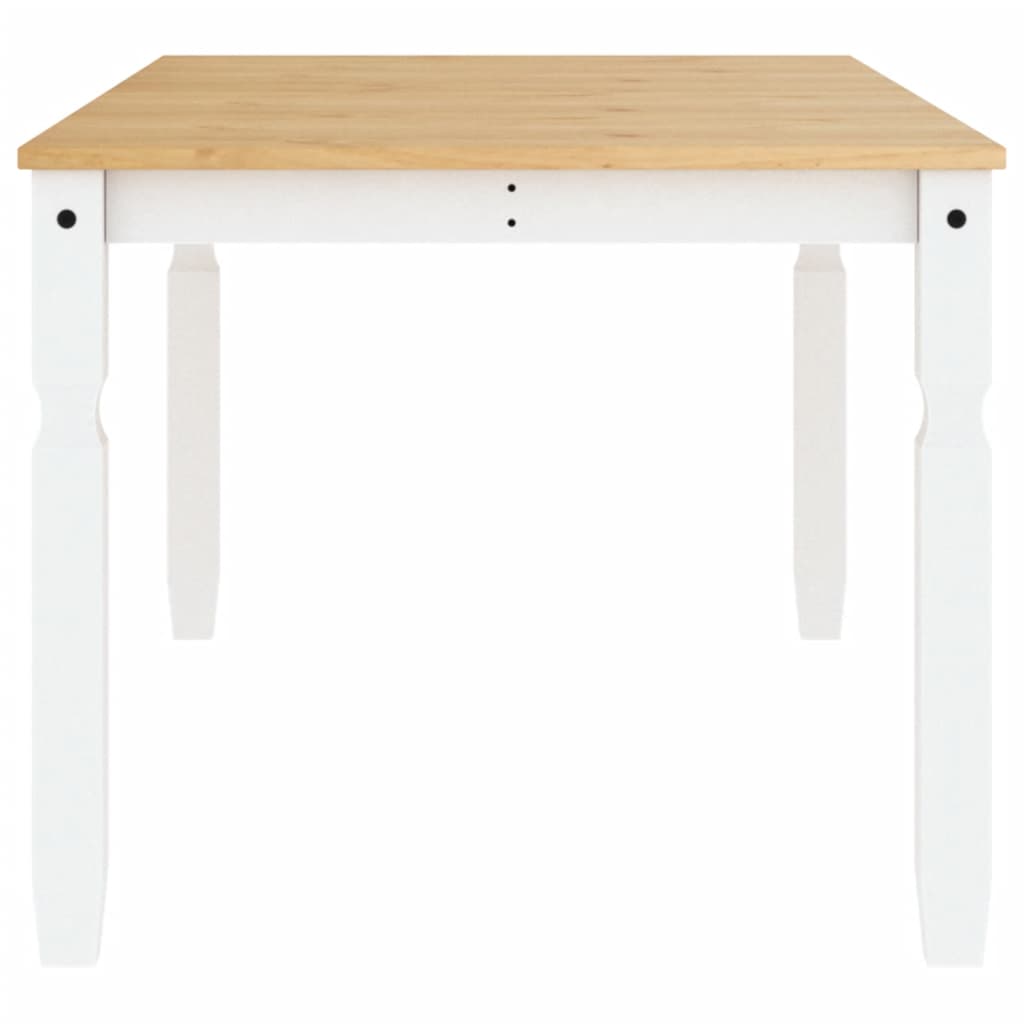Spisebord Corona hvit 180x90x75 cm heltre furu