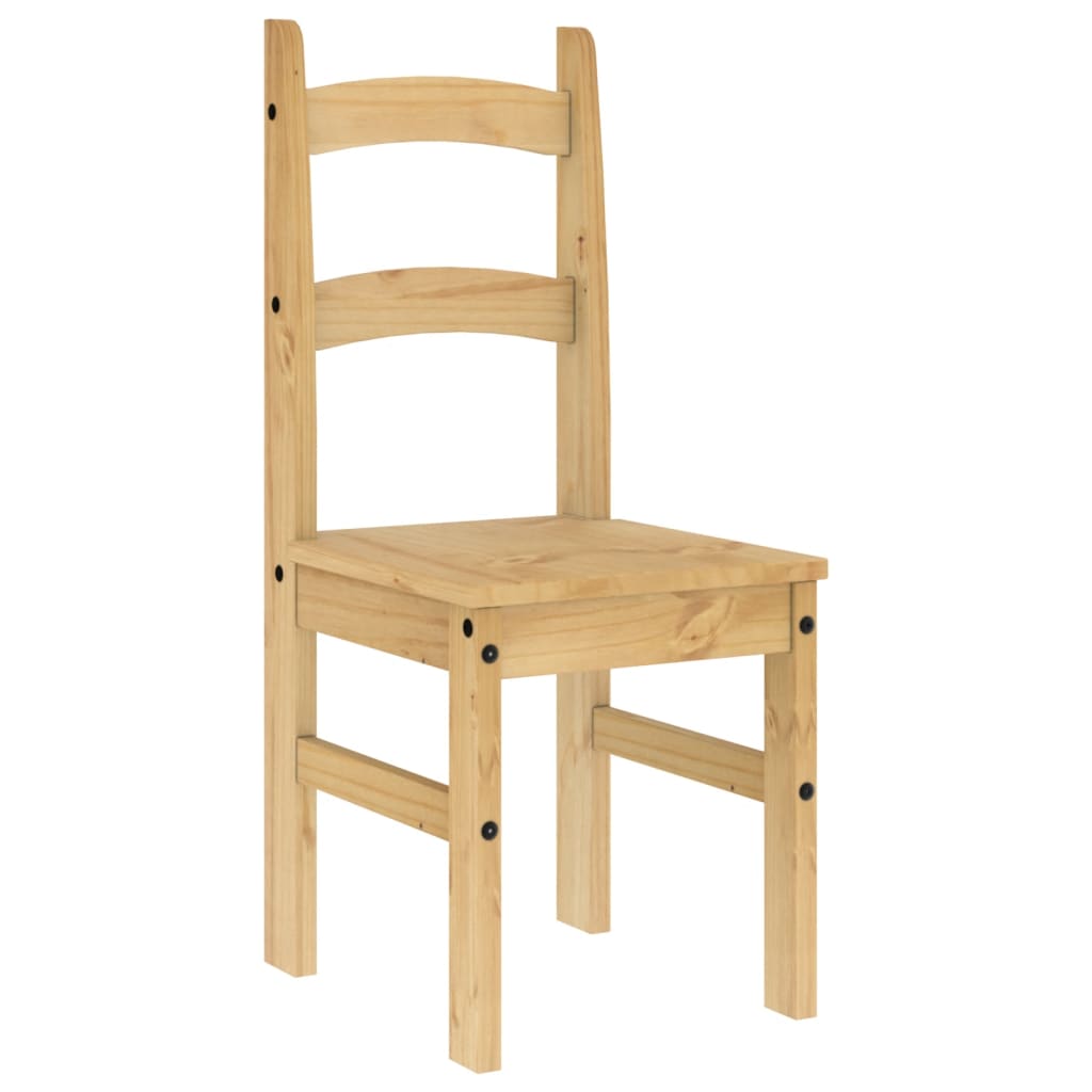 Spisestoler 2 stk 40x46x99 cm heltre furu