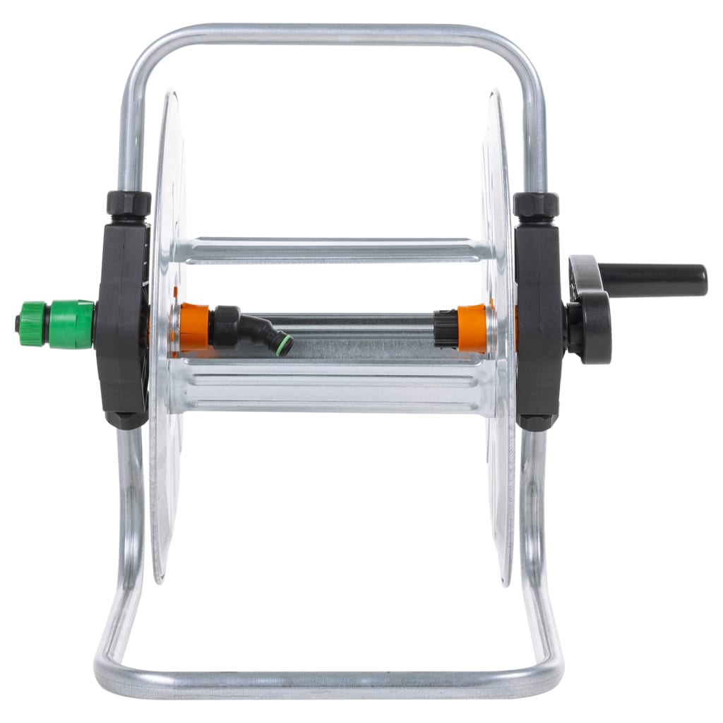 Slangetrommel vegghengt for 50 m 1/2" slange stål