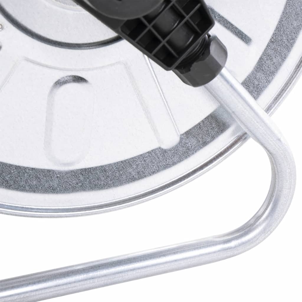 Slangetrommel vegghengt for 50 m 1/2" slange stål