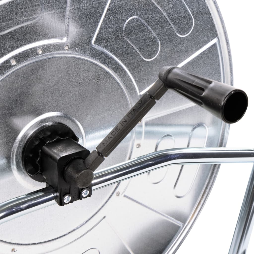 Slangetrommelvogn for 80 m 3/4" slange stål