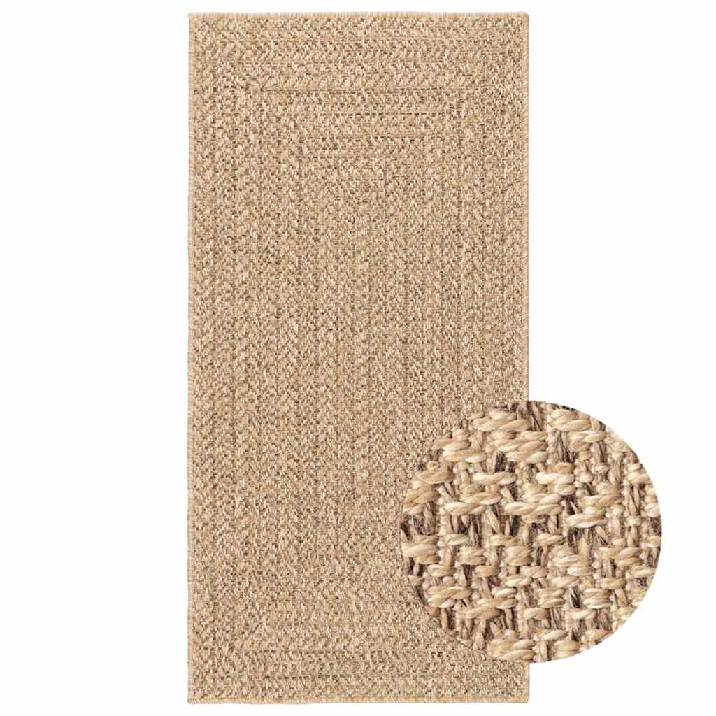 Teppe ZIZUR 60x110 cm jute-utseende innendørs og utendørs