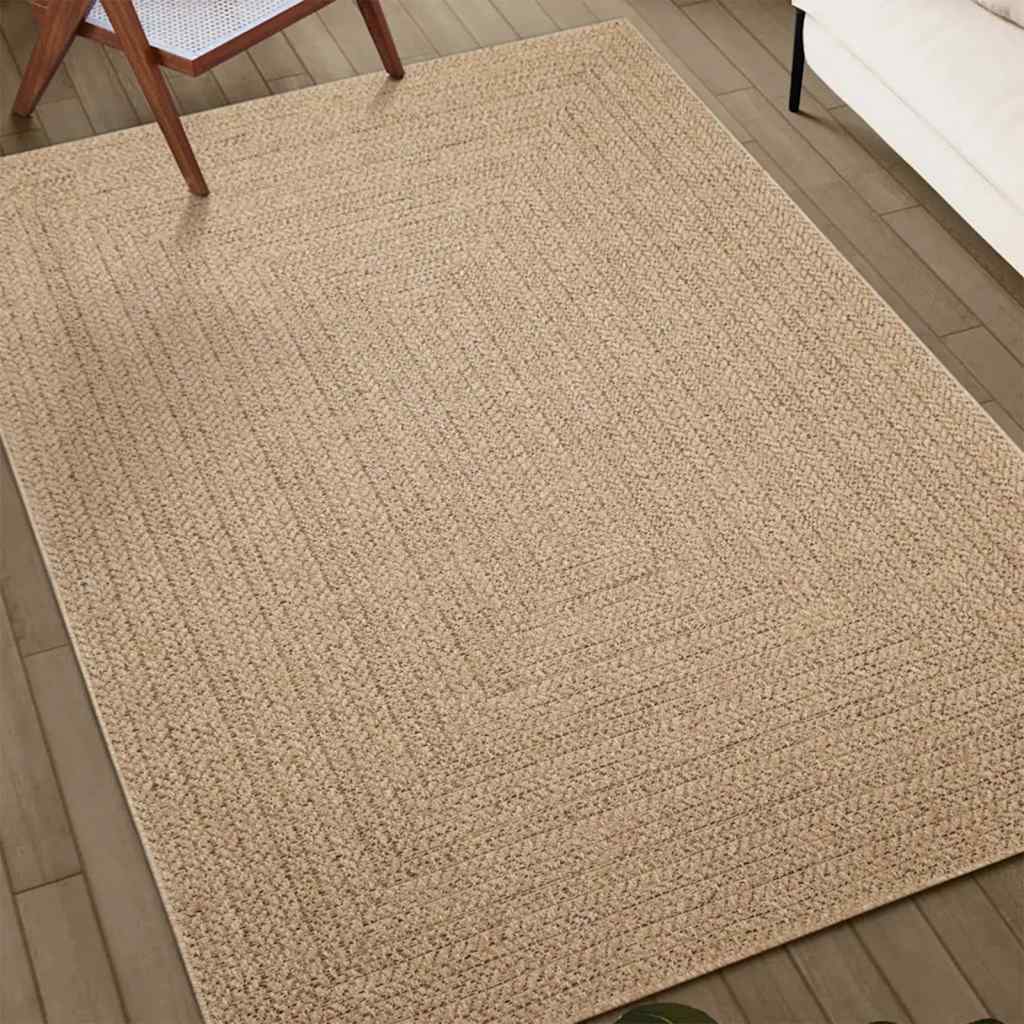 Teppe ZIZUR 80x200 cm jute-utseende innendørs og utendørs