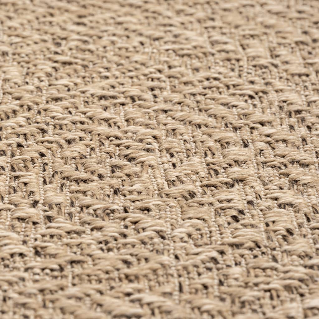 Teppe ZIZUR 60x110 cm jute-utseende innendørs og utendørs