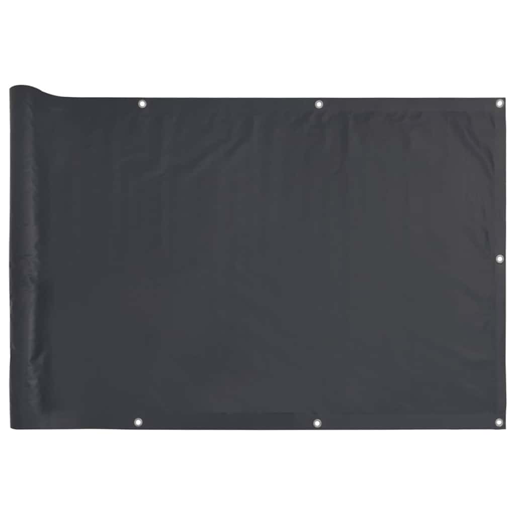 Balkongskjerm antrasitt 300x75 cm PVC