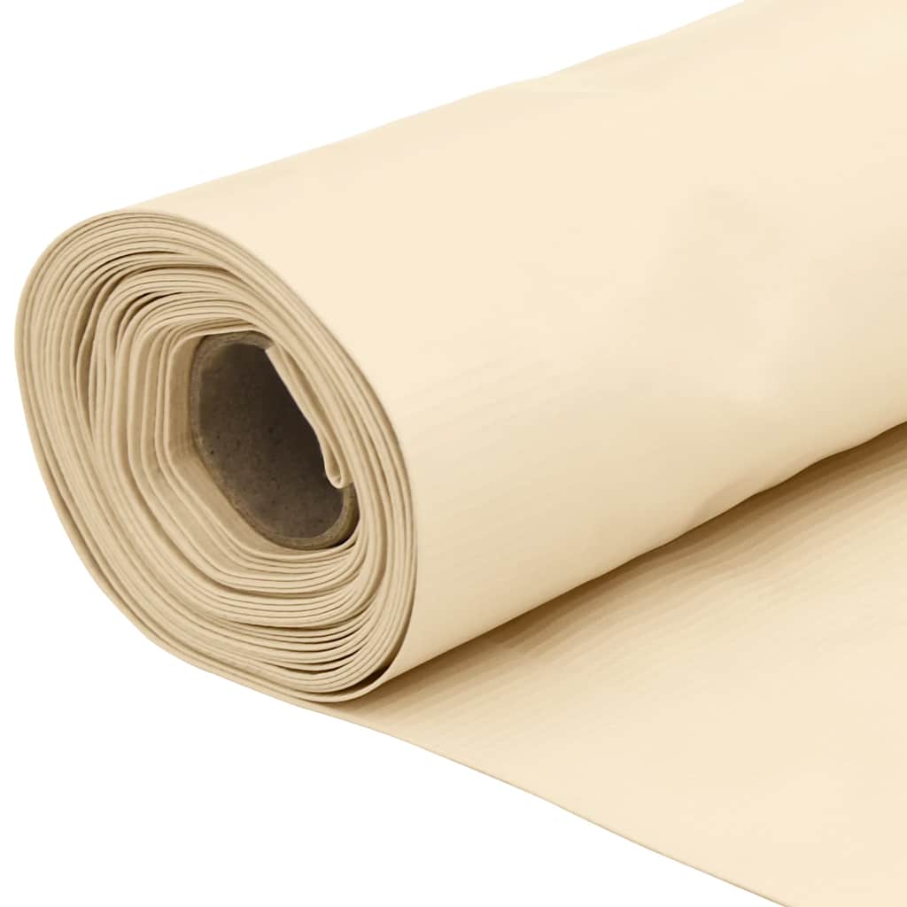 Balkongskjerm kremhvit 600x90 cm PVC