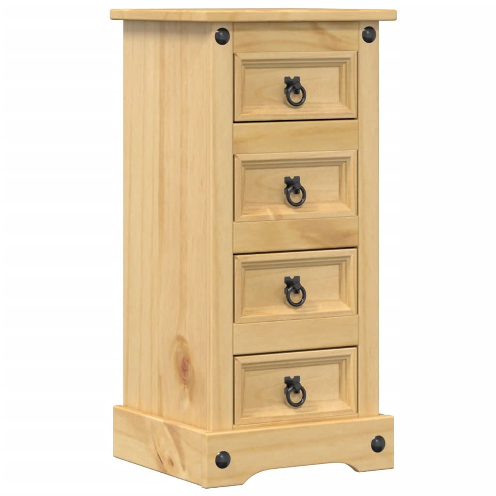 Nattbord Corona 35x32,5x74 cm heltre furu