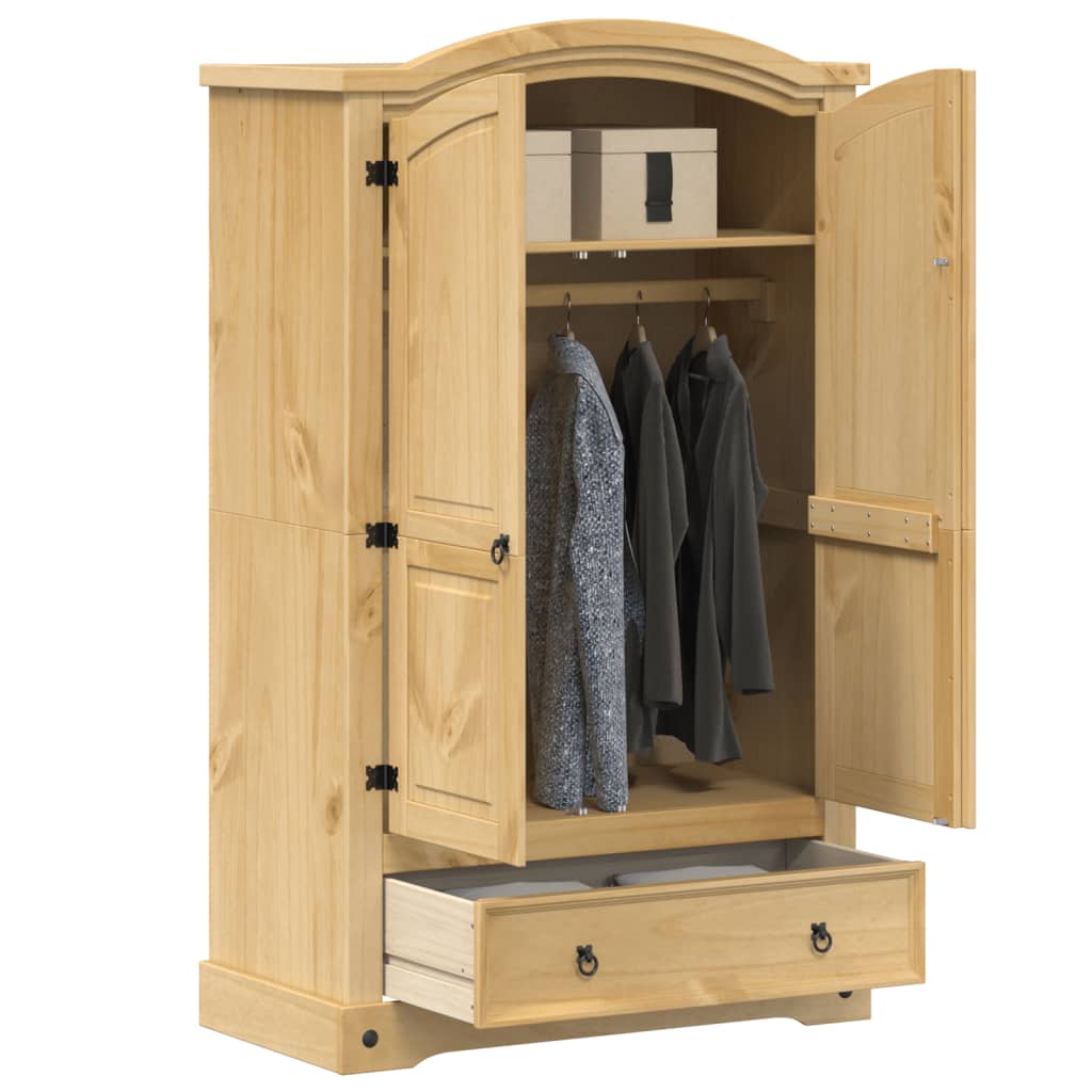 Garderobe «Corona» 101x52x170 cm heltre furu