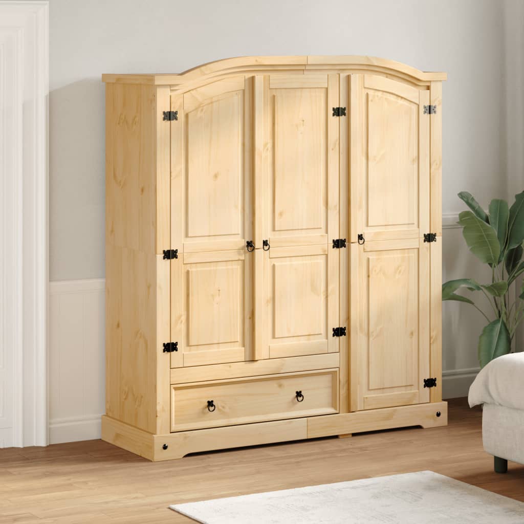 Garderobe Corona 151,5x52x170 cm heltre furu