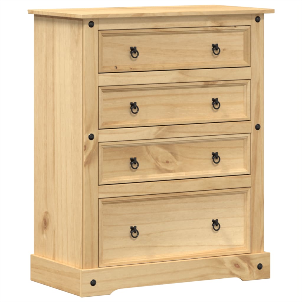 Kommode Corona 92x48x114 cm heltre furu