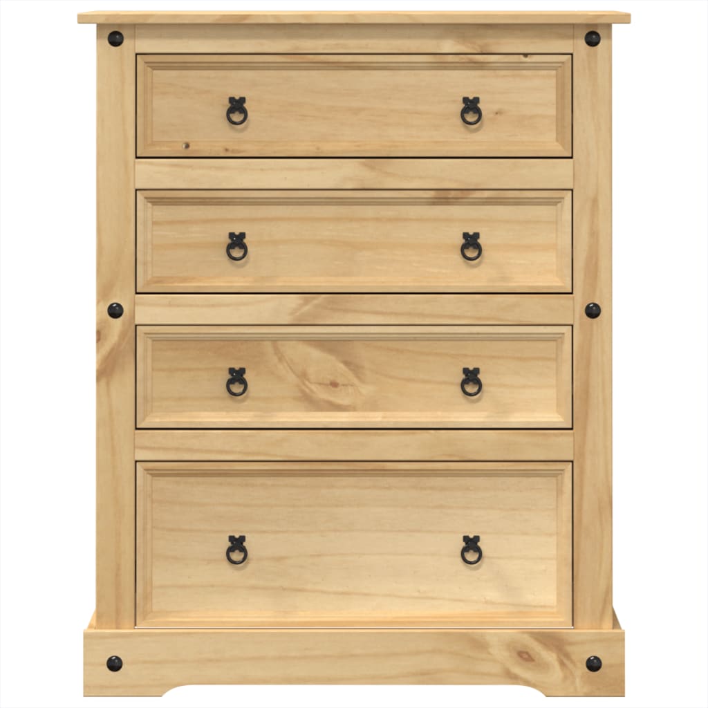 Kommode Corona 92x48x114 cm heltre furu