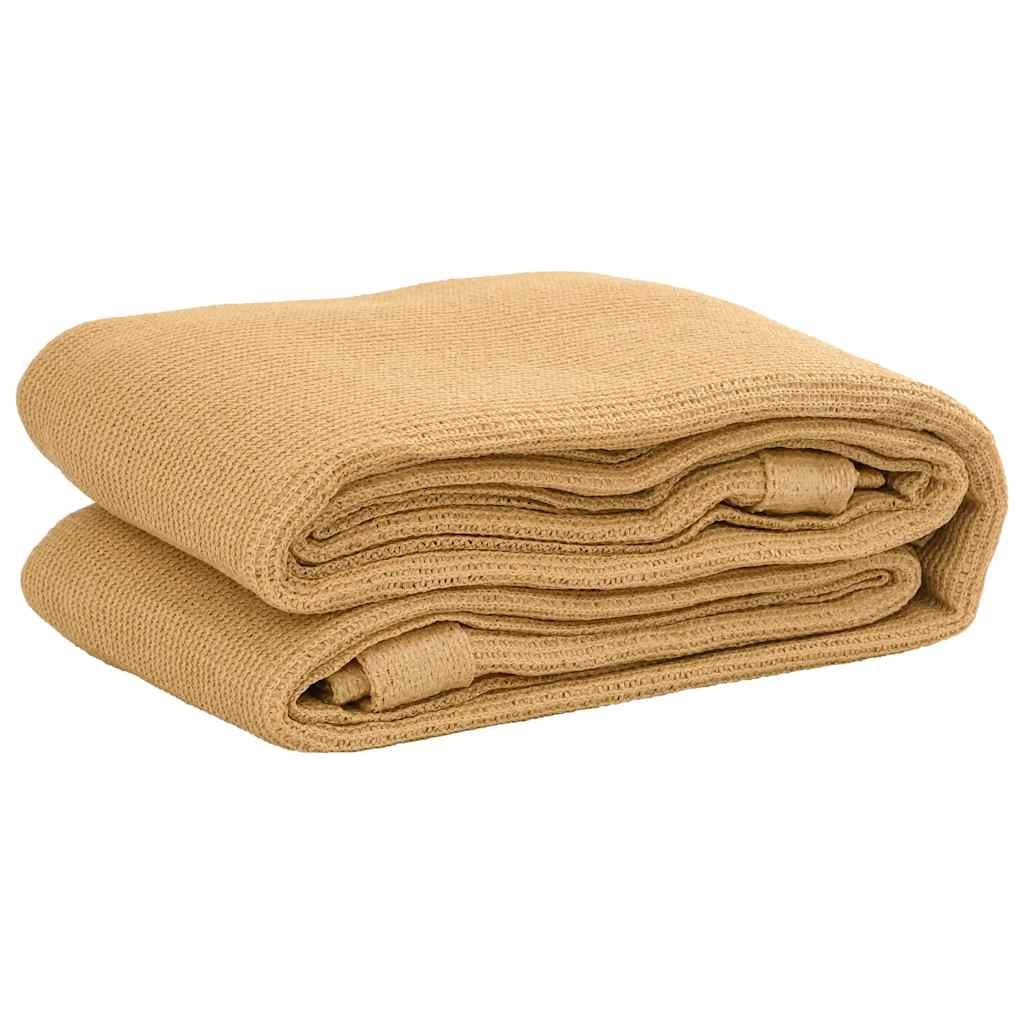 Teltteppe sand 200x400 cm HDPE vidaXL